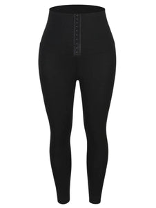 High Waisted Corset Leggings with Waist Shaper & Tummy Control