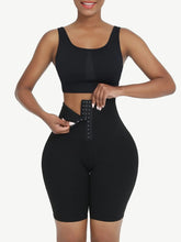 Load image into Gallery viewer, Black High Waist Tummy Control Compression Shorts