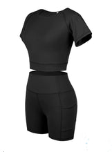 Load image into Gallery viewer, Two pieces bodycon active wear