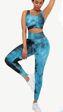 Load image into Gallery viewer, Tie-Dyed Print Yoga Set