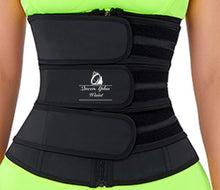 Load image into Gallery viewer, Triple Straps Latex Waist Trainer Slimming Belly Shaper