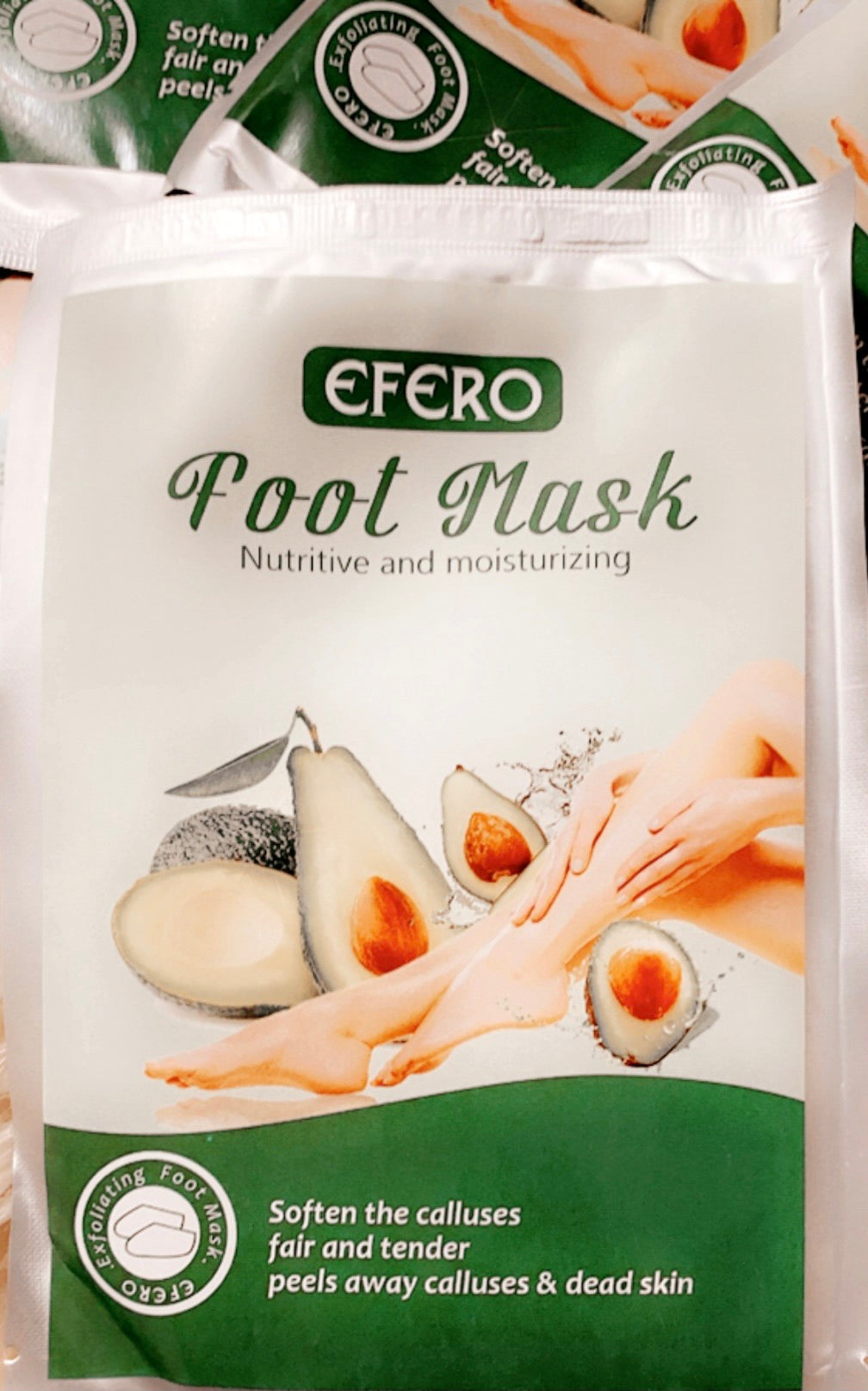 Organic foot peeled mask